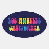 Los Angeles CA 60s TieDye Stickers (Voorkant)