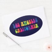 Los Angeles CA 60s TieDye Stickers (Envelop)