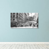 Los Angeles, CA Andels Flight Street Cars Canvas Afdruk (Insitu (Houten vloer))
