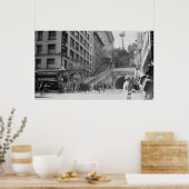 Los Angeles, CA Andels Flight Street Cars Poster (Keuken)