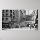 Los Angeles, CA Andels Flight Street Cars Poster (Voorkant)