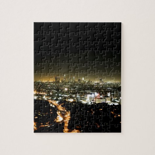 Los Angeles, CA Beauful Nighttime Legpuzzel (Verticaal)
