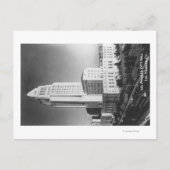Los Angeles, CA City Hall en Town Uitzicht Briefkaart (Voorkant)