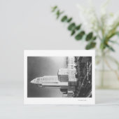 Los Angeles, CA City Hall en Town Uitzicht Briefkaart (Staand voorkant)