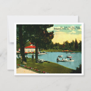 Los Angeles CA Hollenbeck Park 1910s Briefkaart