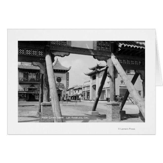 Los Angeles, CA New Chinatown Street Scene (Voorkant Horizontaal)