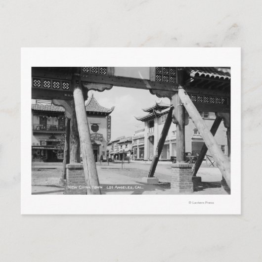 Los Angeles, CA New Chinatown Street Scene Briefkaart (Voorkant)
