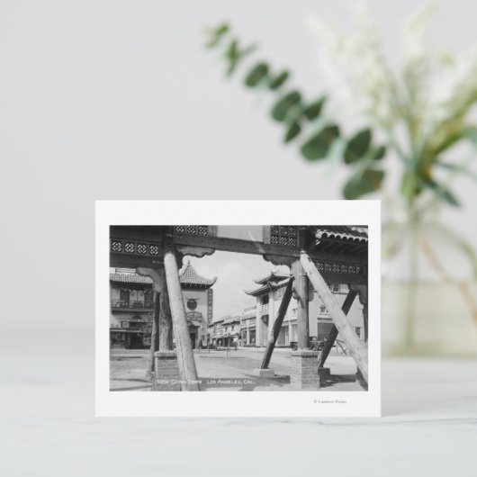 Los Angeles, CA New Chinatown Street Scene Briefkaart (Staand voorkant)
