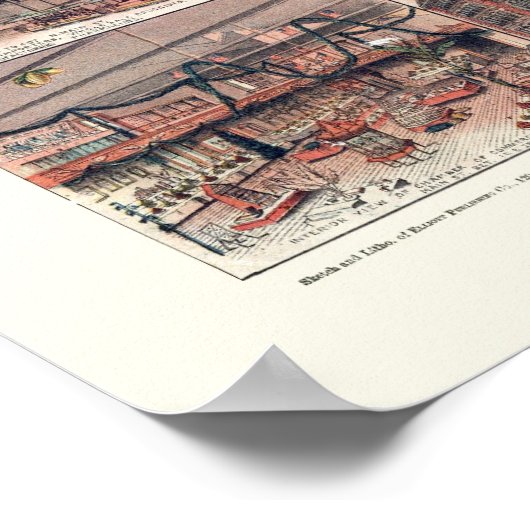 Los Angeles, CA Panoramic Map - 1891 Poster (Hoek)