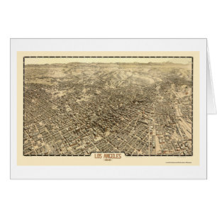 Los Angeles, CA Panoramic Map - 1909