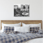 Los Angeles, CA Perishing Square en Biltmore Canvas Afdruk (Insitu (Slaapkamer))
