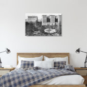 Los Angeles, CA Perishing Square en Biltmore Canvas Afdruk (Insitu (Slaapkamer))