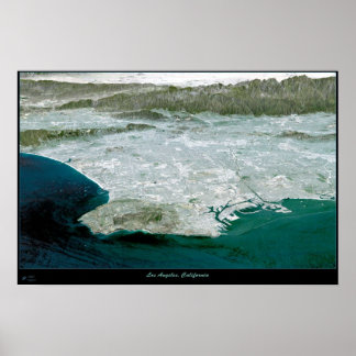 Los Angeles, CA Perspective I-satellietafdrukkaart Poster