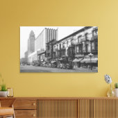 Los Angeles, CA Post Kantoor en Old Main Canvas Afdruk (Insitu (Woonkamer))