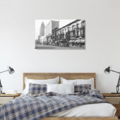 Los Angeles, CA Post Kantoor en Old Main Canvas Afdruk (Insitu (Slaapkamer))