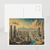 Los Angeles, CA, Surrealistisch stadsbeeld Briefkaart (Voorkant / Achterkant)