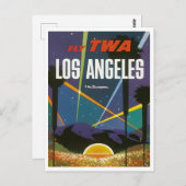 Los Angeles CA Travel  Retro Geïnspireerd Briefkaart (Voorkant / Achterkant)