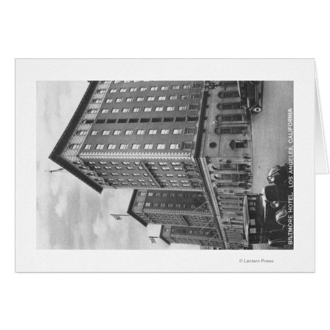 Los Angeles, CA Uitzicht van Biltmore Hotel (Voorkant Horizontaal)