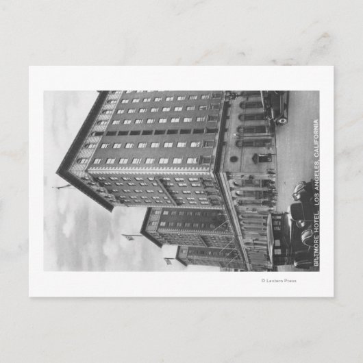 Los Angeles, CA Uitzicht van Biltmore Hotel Briefkaart (Voorkant)