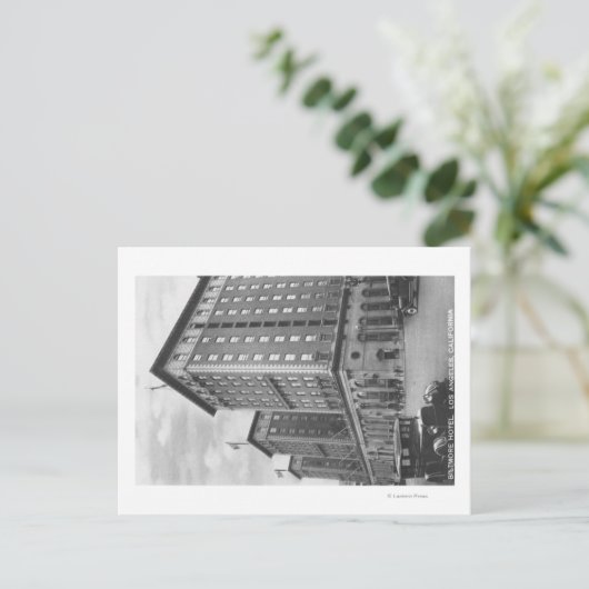 Los Angeles, CA Uitzicht van Biltmore Hotel Briefkaart (Staand voorkant)