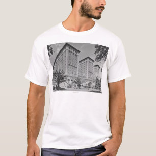 Los Angeles, CA Uitzicht van Biltmore Hotel en Str T-shirt