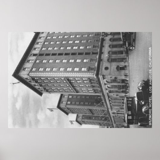Los Angeles, CA Uitzicht van Biltmore Hotel Poster (Voorkant)