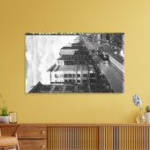 Los Angeles, CA-Uitzicht van Broadway die naar het Canvas Afdruk (Insitu (Woonkamer))