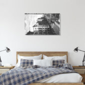 Los Angeles, CA-Uitzicht van Broadway die naar het Canvas Afdruk (Insitu (Slaapkamer))
