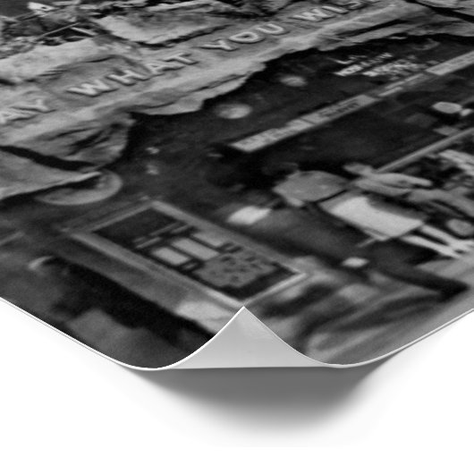 Los Angeles, CA Uitzicht van Clifton's Pacific Zee Poster (Hoek)