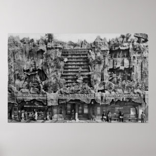 Los Angeles, CA Uitzicht van Clifton's Pacific Zee Poster