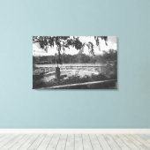 Los Angeles, CA Uitzicht van Hollenbeck Park Canvas Afdruk (Insitu (Houten vloer))