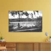 Los Angeles, CA Uitzicht van Hollenbeck Park Canvas Afdruk (Insitu (Woonkamer))