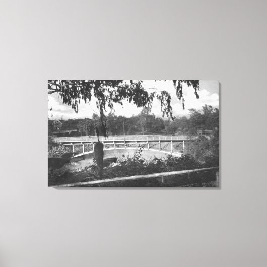 Los Angeles, CA Uitzicht van Hollenbeck Park Canvas Afdruk (Voorkant)