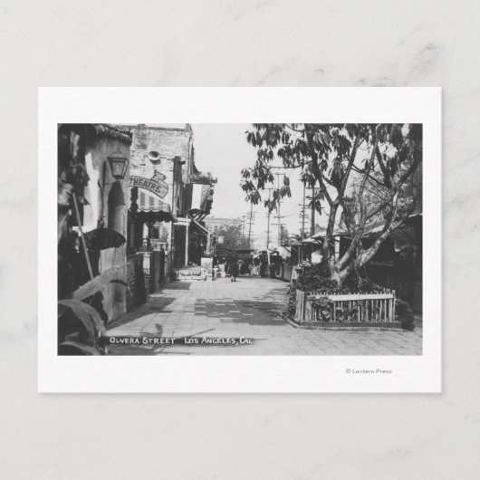 Los Angeles, CA Uitzicht van Olvera Street Briefkaart (Voorkant)