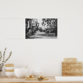 Los Angeles, CA Uitzicht van Olvera Street Poster (Keuken)