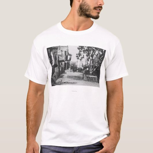 Los Angeles, CA Uitzicht van Olvera Street T-shirt (Voorkant)