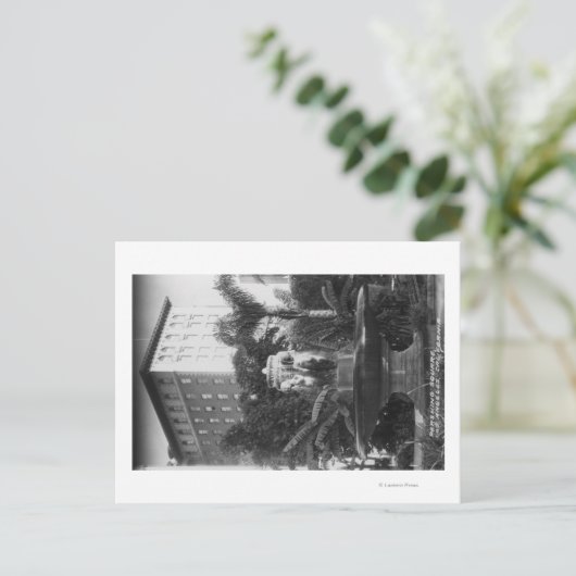 Los Angeles, CA-Uitzicht van Perishing Square Briefkaart (Staand voorkant)