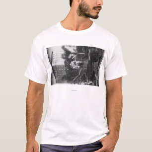 Los Angeles, CA-Uitzicht van Perishing Square T-shirt