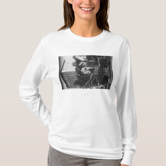 Los Angeles, CA-Uitzicht van Perishing Square T-shirt (Voorkant)