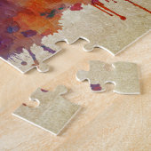 Los Angeles, CA | Waterverf City Skyline Legpuzzel (Zijkant)