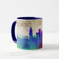 Los Angeles, CA | Waterverf City Skyline