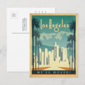 Los Angeles, CA | We zijn verhuisd Uitnodiging Briefkaart (Voorkant / Achterkant)