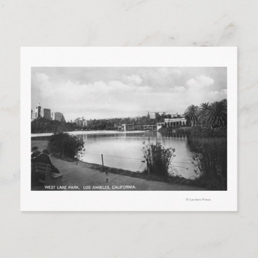 Los Angeles, CA West Lake Park City Uitzicht Briefkaart (Voorkant)