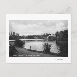 Los Angeles, CA West Lake Park City Uitzicht Briefkaart