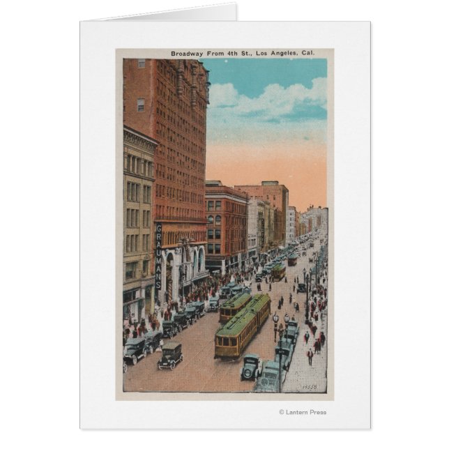 Los Angeles, CABroadway van 4th Street Uitzicht (Voorkant)