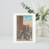 Los Angeles, CABroadway van 4th Street Uitzicht Briefkaart (Staand voorkant)