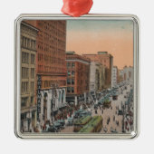 Los Angeles, CABroadway van 4th Street Uitzicht Metalen Ornament (Voorkant)