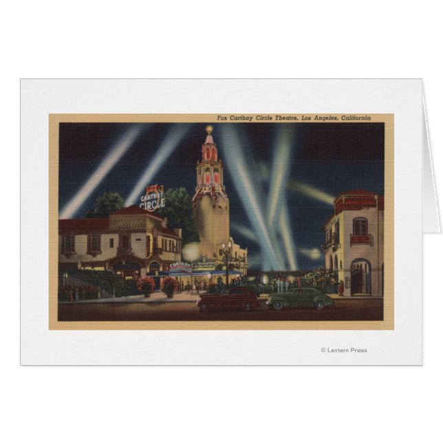 Los Angeles, CAFox Carthay Circle Theater Uitzicht (Voorkant Horizontaal)