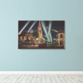 Los Angeles, CAFox Carthay Circle Theater Uitzicht Canvas Afdruk (Insitu (Houten vloer))