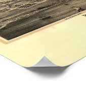 Los Angeles California 1877 Antiek Panoramische Ka Poster (Hoek)